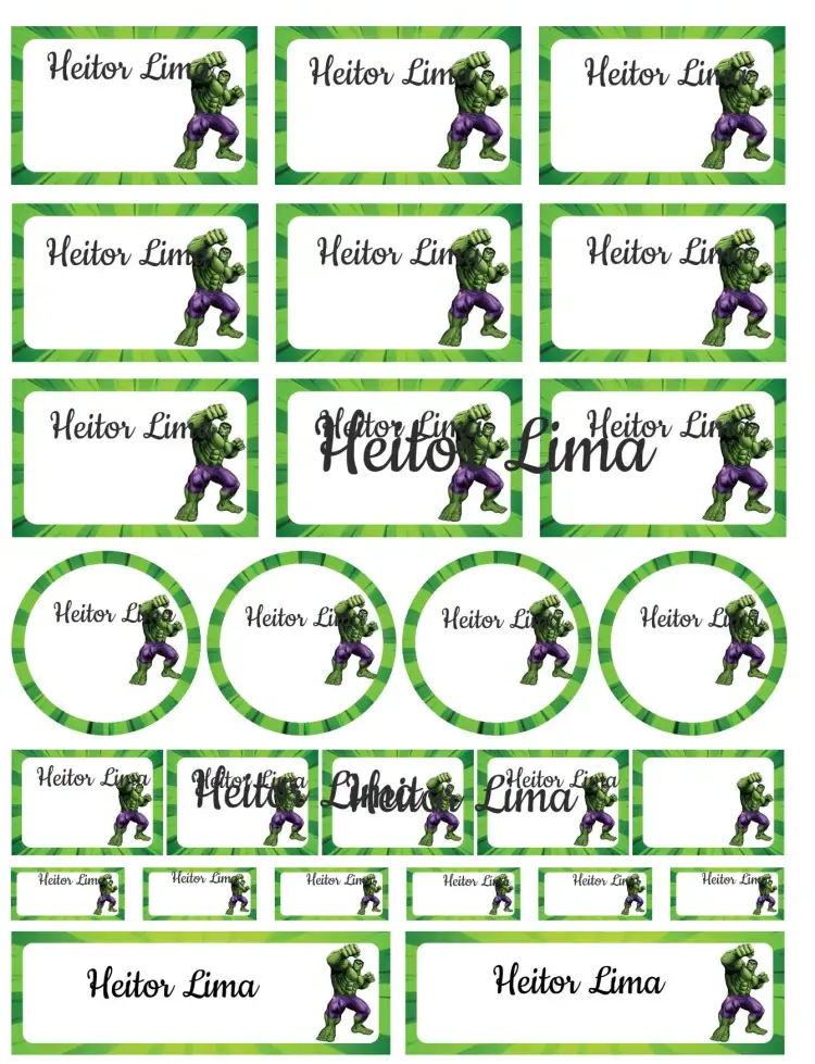 Invitation Hulk – Card theme green, superheroes, pop art, vibrant, fun, animated illustrations