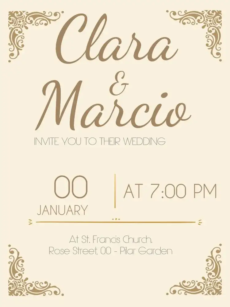 Classic Arabesque Wedding Anniversary