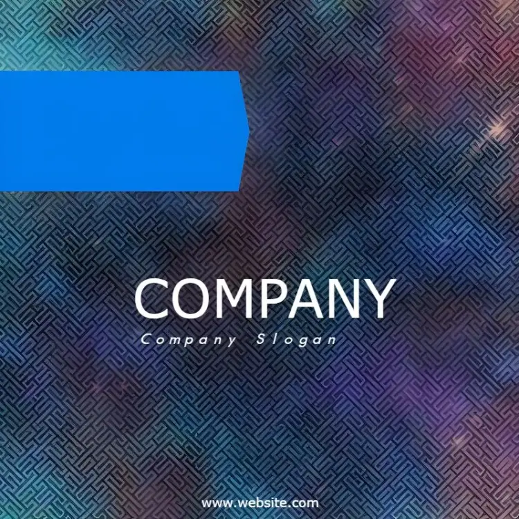 Abstract Blue Business Post invitation