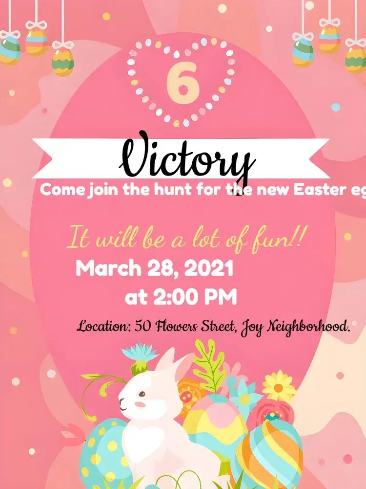 Invitation Easter Eggs – Commemorative Dates theme colorful, playful, modern, childlike, pastel, fun