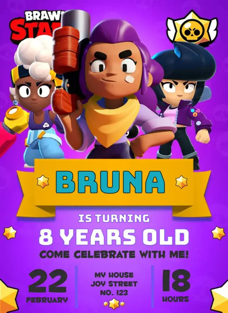 Brawl Stars Girls Trio invitation