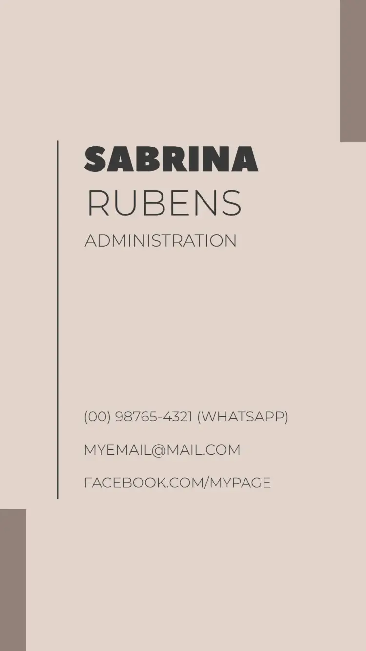 Digital Business Card - Elegant Administration invitation