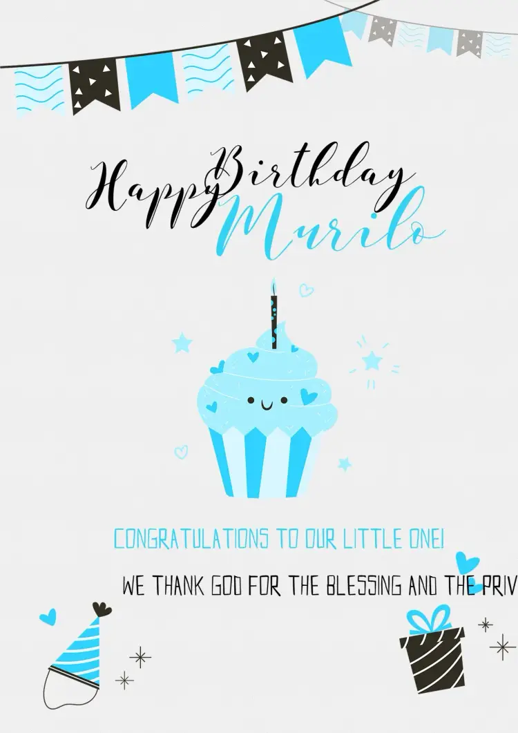 Light Blue Poster invitation