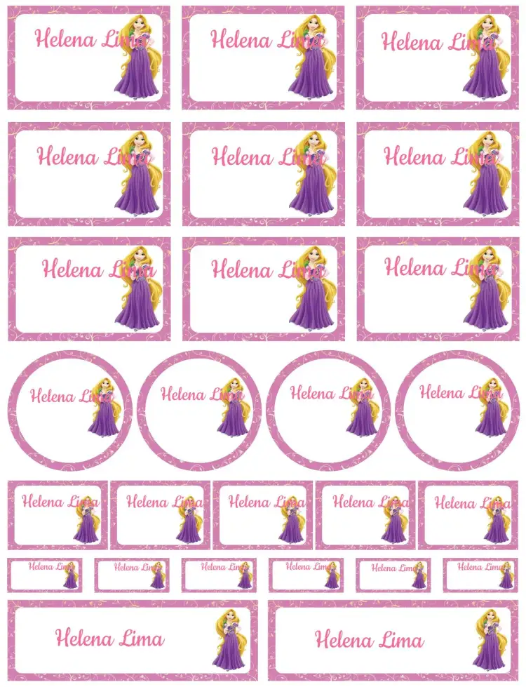 Invitation Tangled Rapunzel – Card theme vibrant colors, enchanted illustrations, playful style, floral details, touches of fantasy