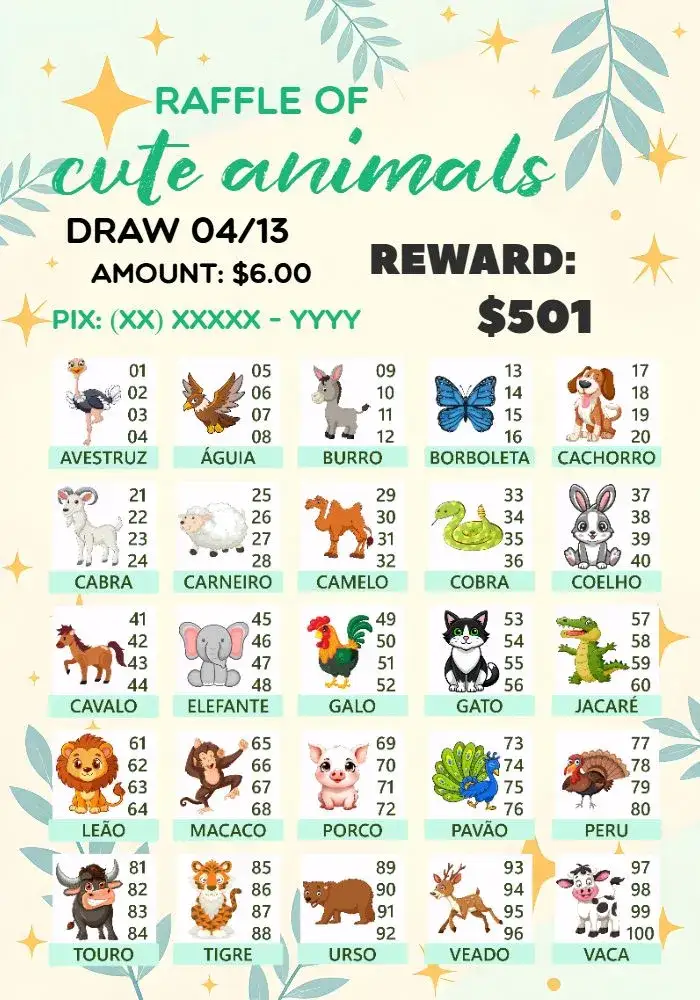 Invitation Raffle Of Animals Awards Pets – Tickets theme colorful, playful, fun, childlike, modern