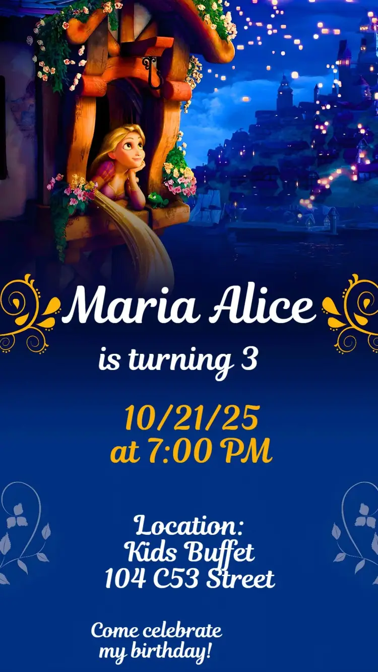 Tangled invitation