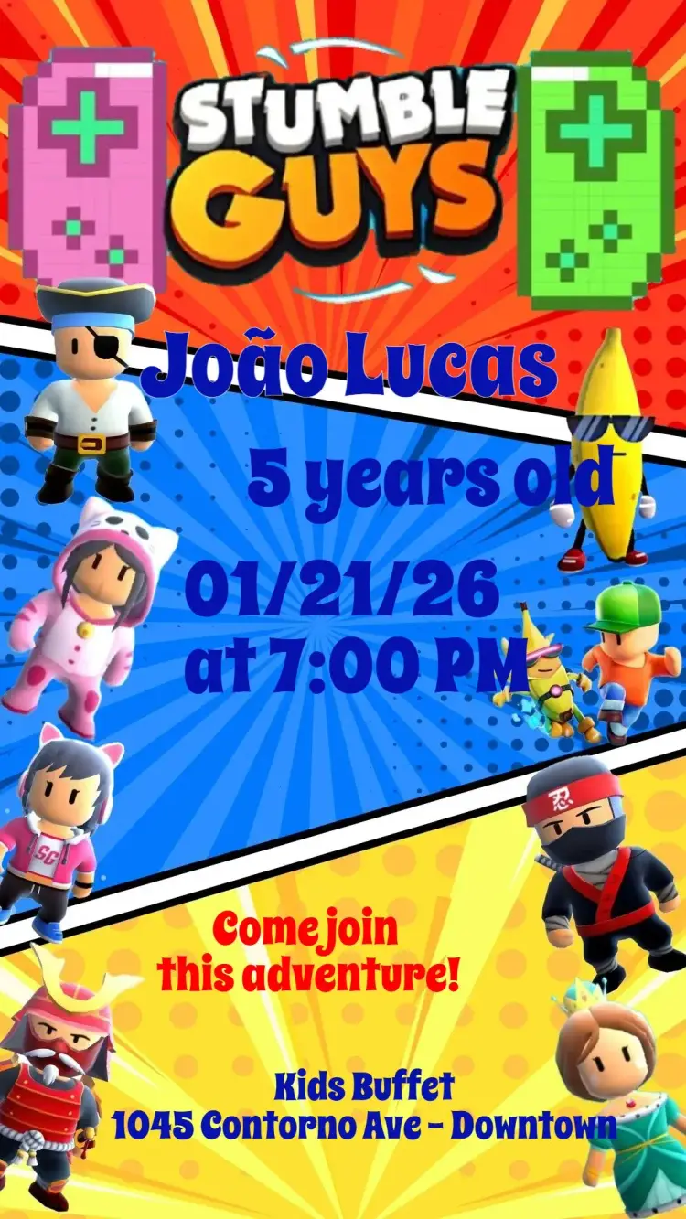 Stumble Guys invitation