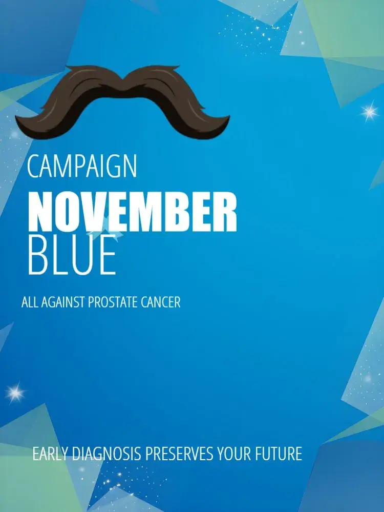 Post For Movember Blue Care invitation