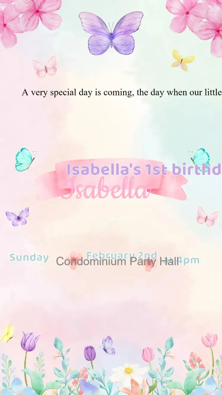 Enchanted Garden Birthday Invitation