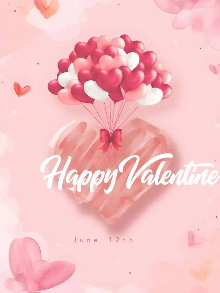 Invitation Post Valentine's Day Flower – Most searched for theme floral, romantic, minimalist, modern, soft, elegant