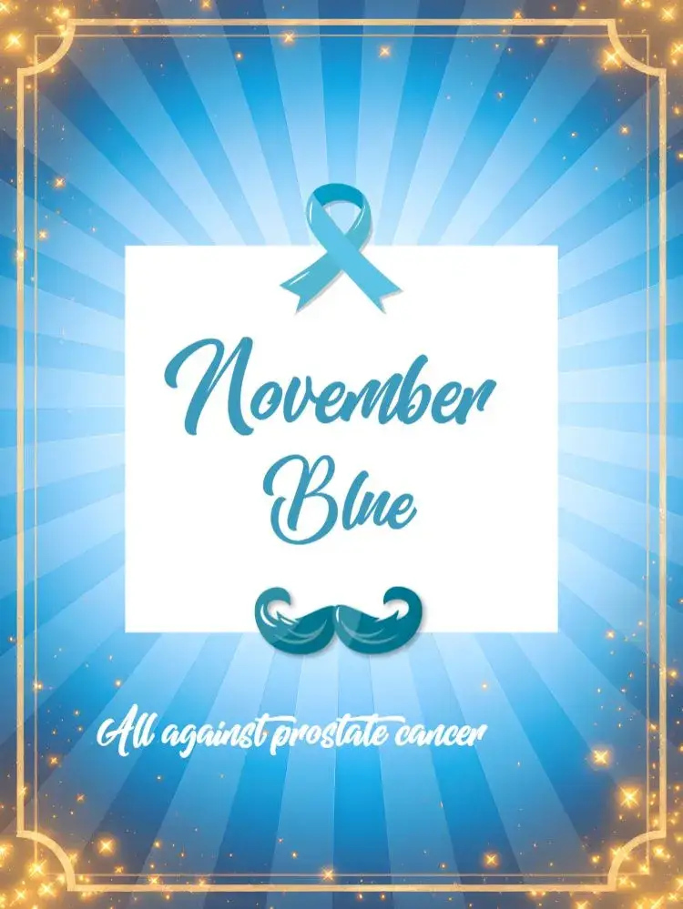 Post For Prostate Blue November invitation