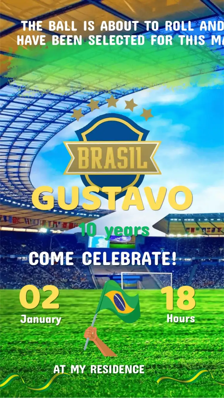 Soccer Birthday Invitation
