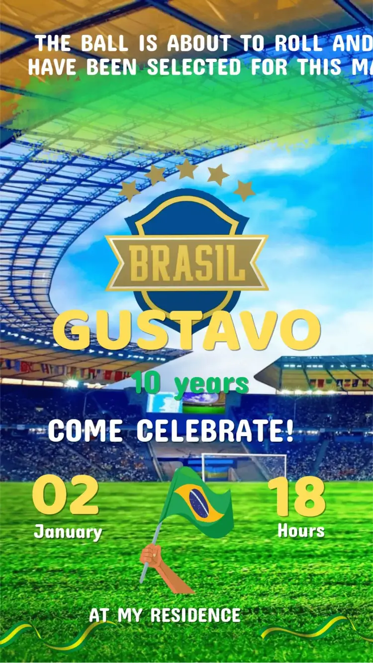 Soccer Birthday Invitation