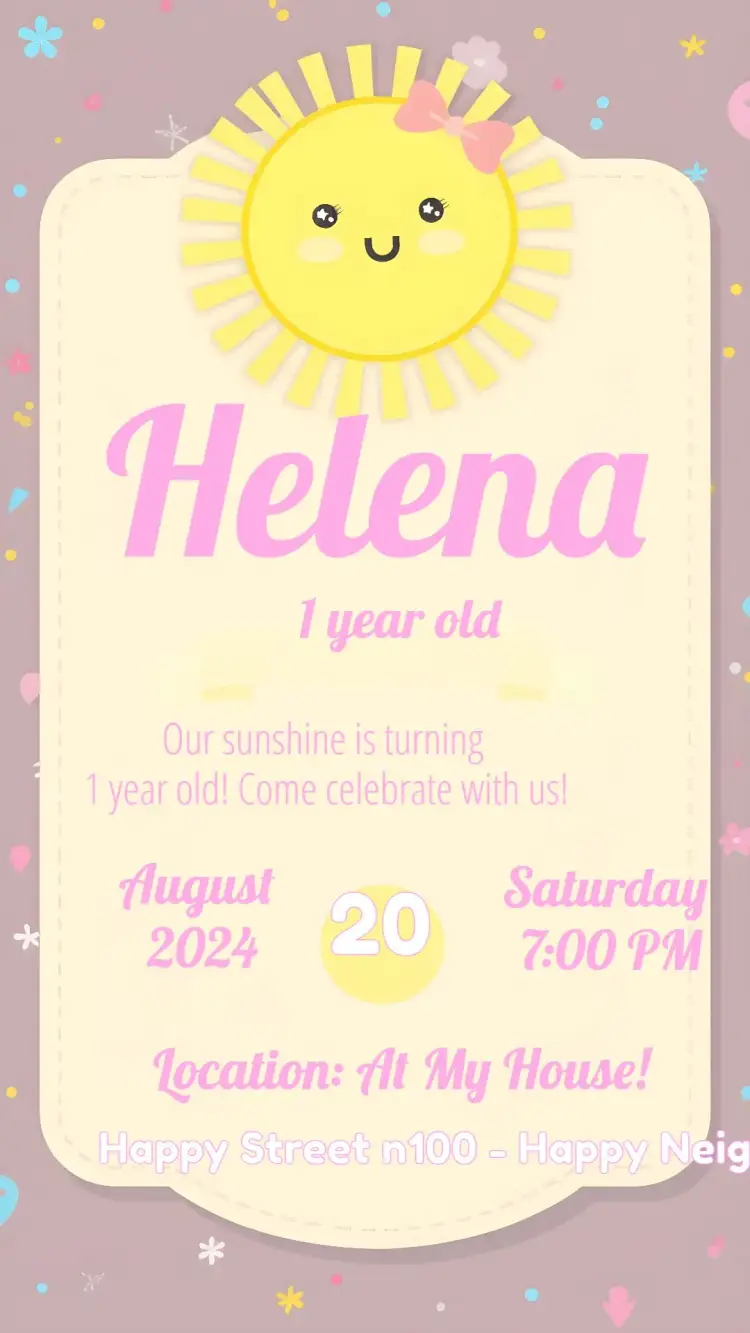 Invitation Yellow Sunshine Ray – Most searched for theme sunny, colorful, delicate, childlike, floral, modern