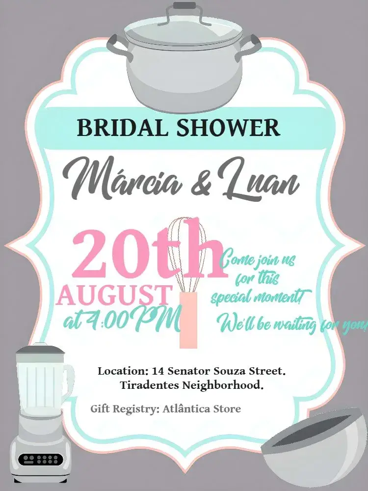 Whisk Bridal Shower invitation