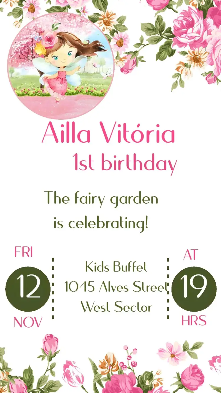 Fairy Garden invitation