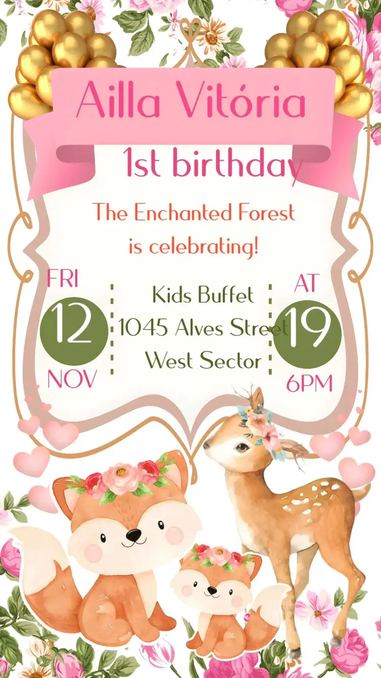 Enchanted Forest invitation