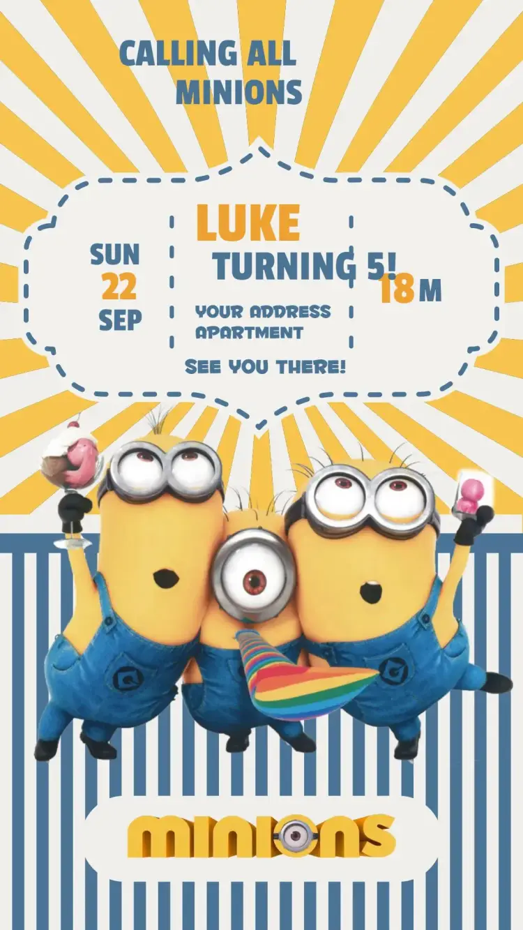 Minions invitation