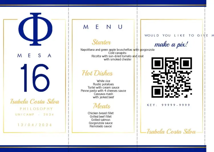 Invitation Menu Triangle Philosophy Graduation Philosopher – Graduation theme modern, elegant, minimalist, intellectual, sophisticated, triangular