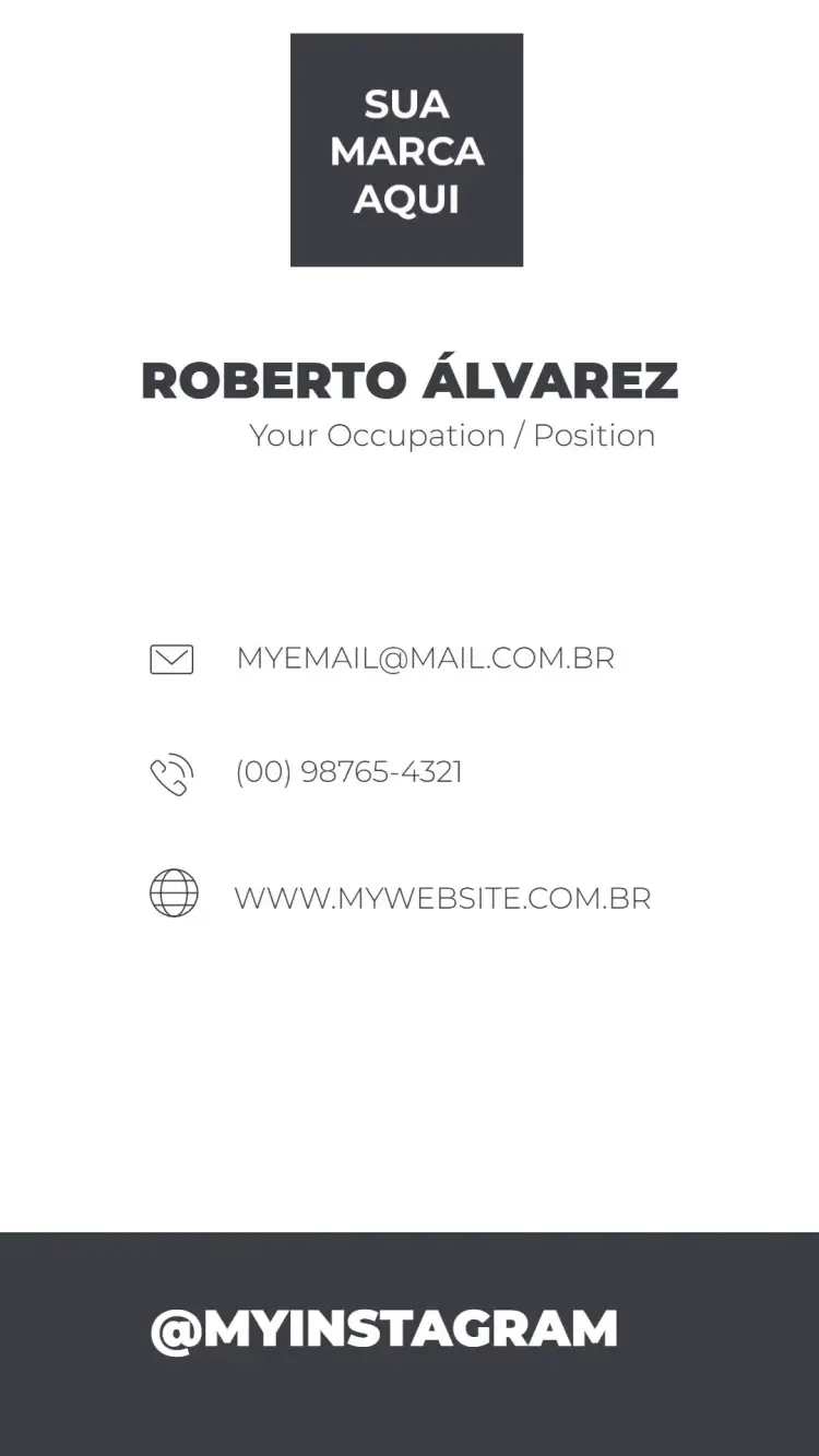 Classic Business Card invitation