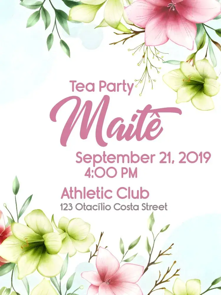 Floral Bridal Shower invitation
