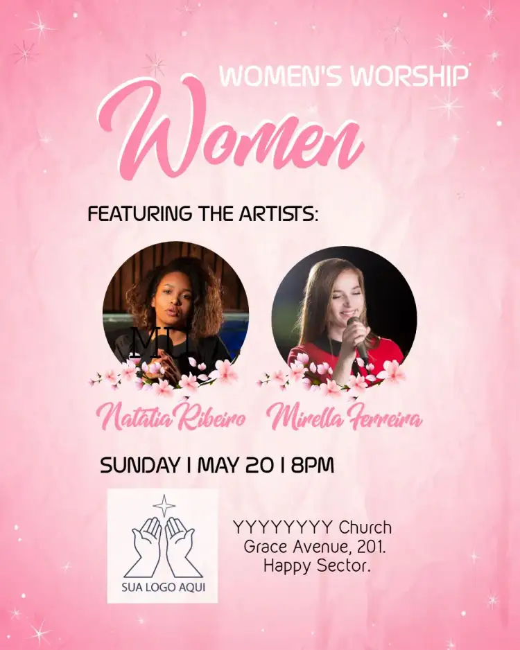 Art For Women's Church Worship With Photos Pamphlet