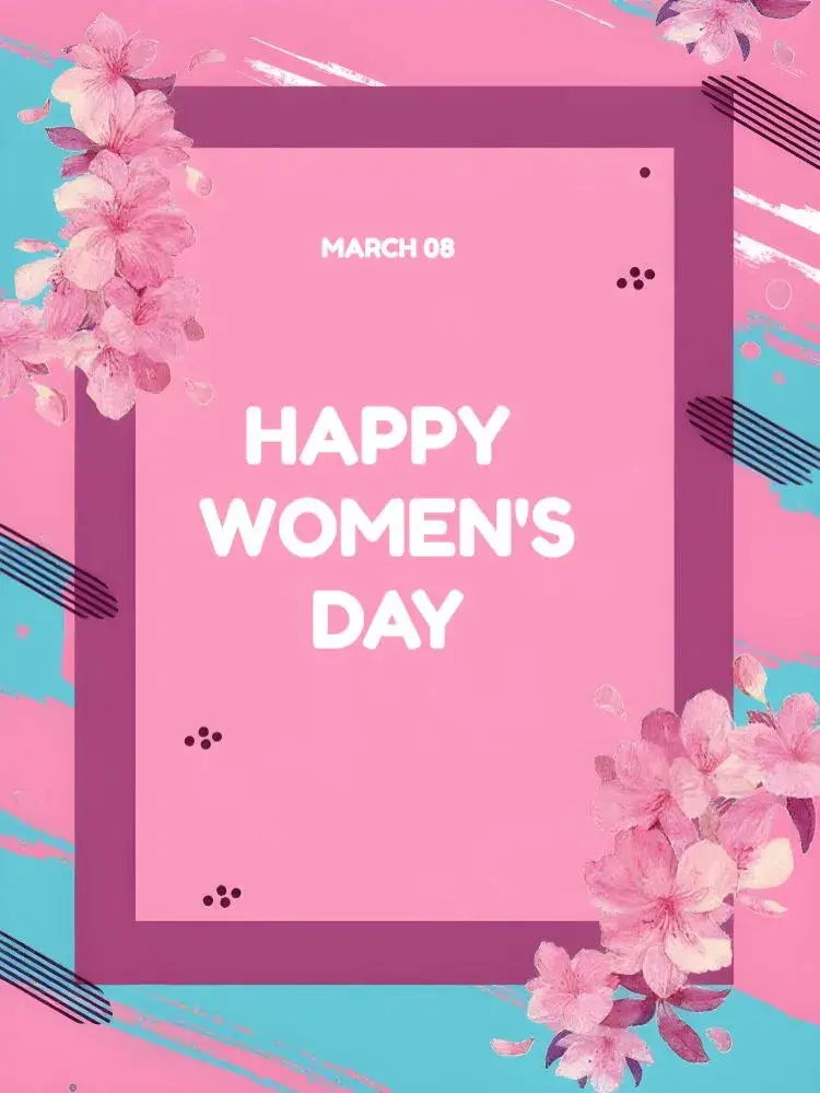 Invitation Post International Women's Day 8 – Most searched for theme floral, modern, minimalist, pink, feminine, inspiring