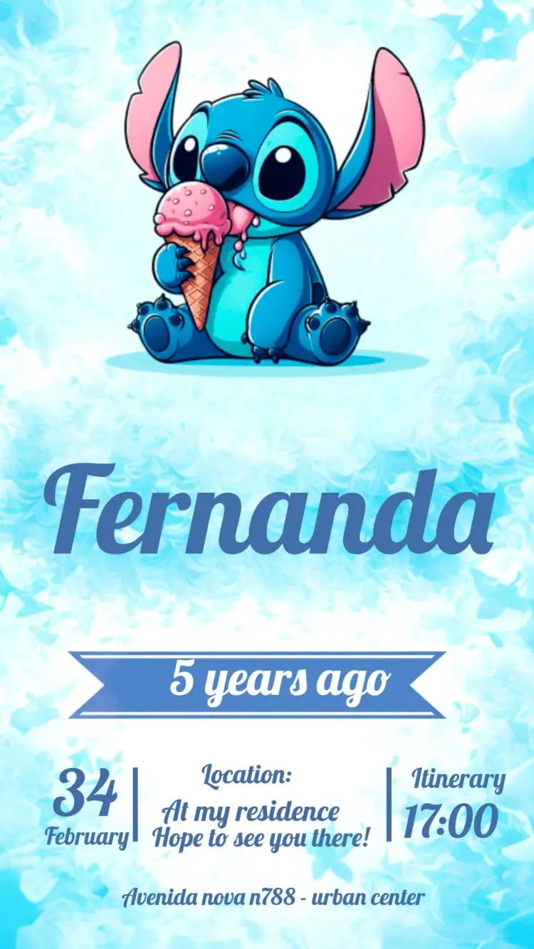 Invite Stitch editable and customizable