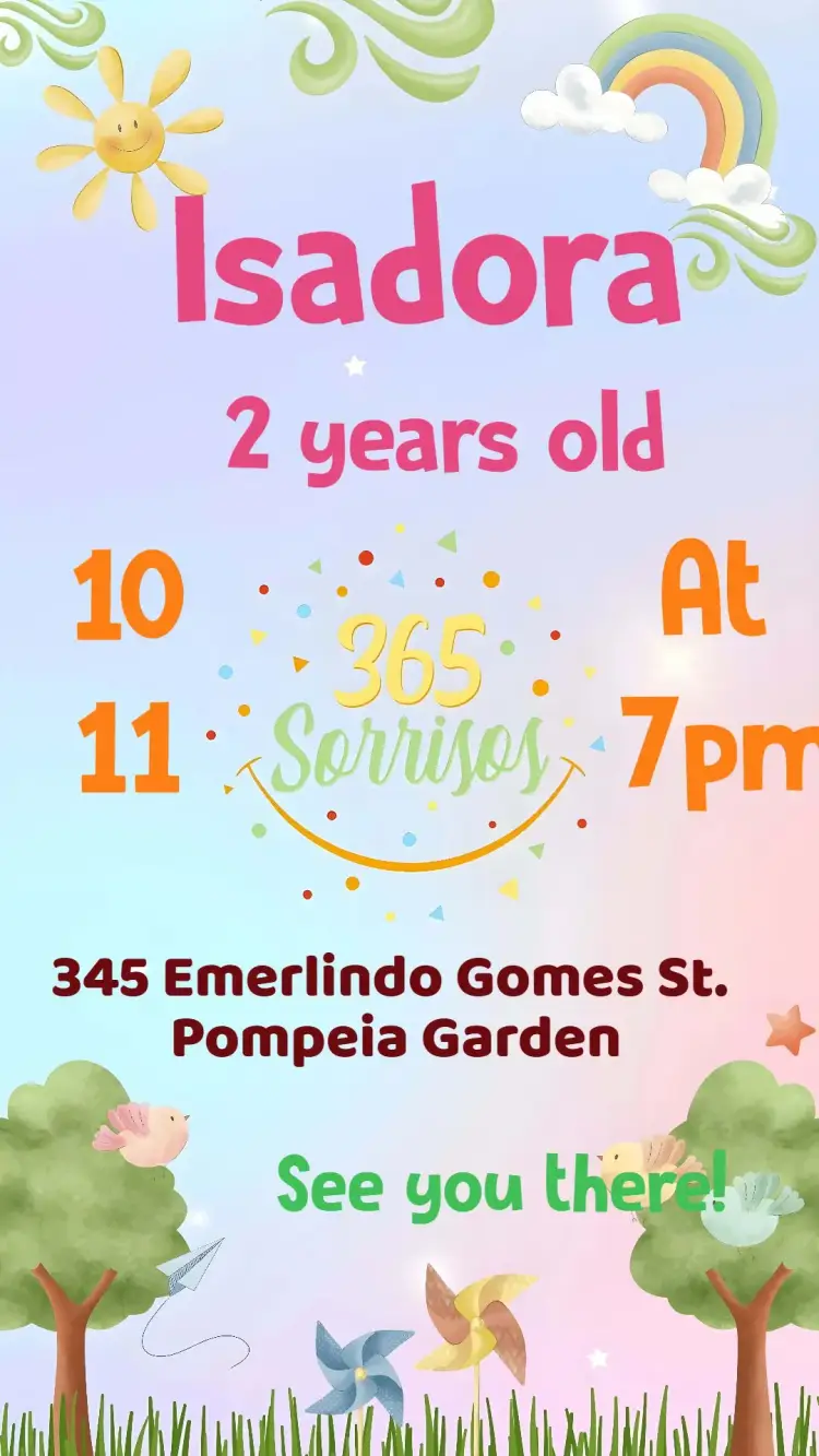 365 Smiles invitation