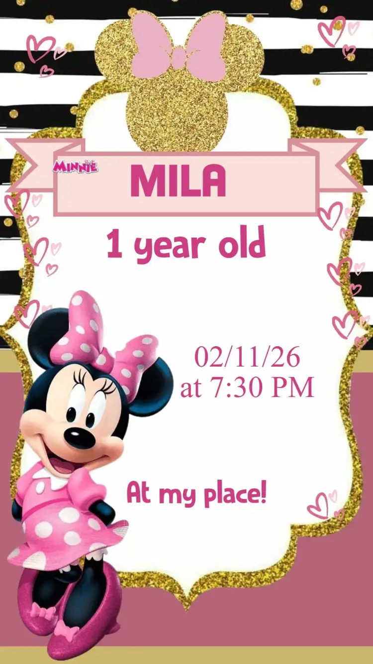 Minnie Rosa invitation