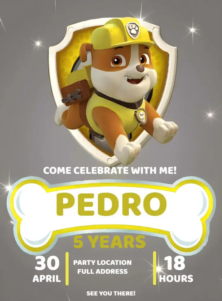 Patrol Canine Red Rumble invitation
