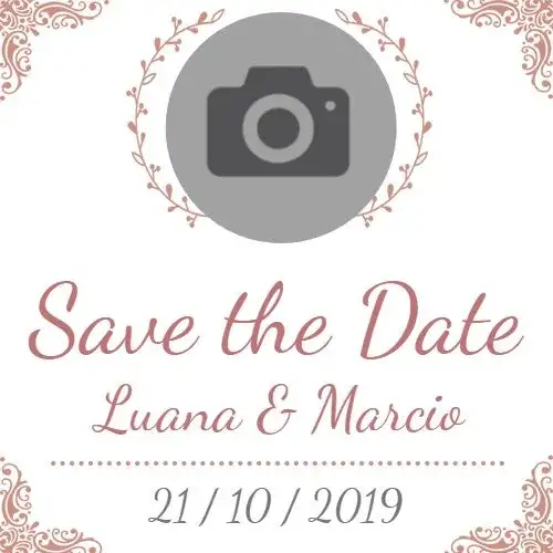 Invitation Save The Date Arabesque Digital – Birthday theme arabesque, romantic, elegant, delicate, modern