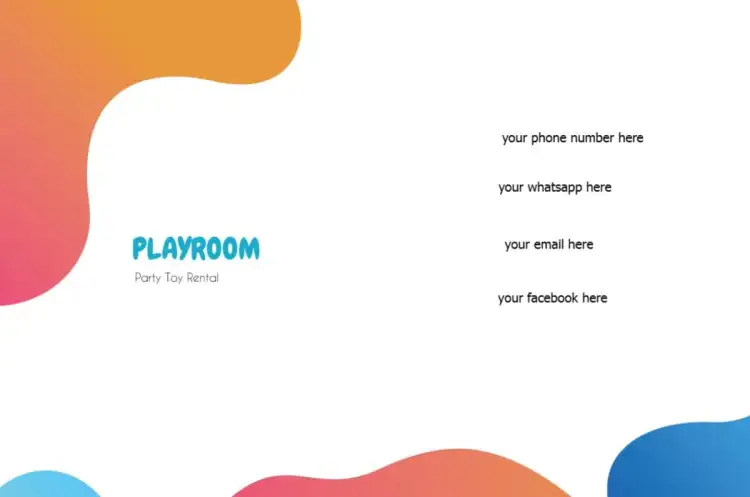 Back Card Child Joy