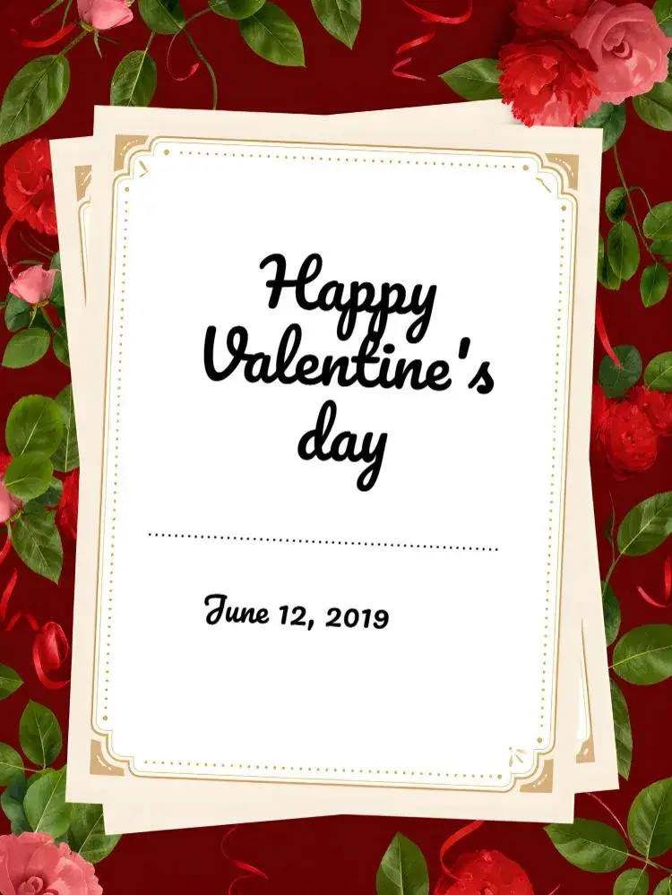 Romantic Valentine's Day Post invitation