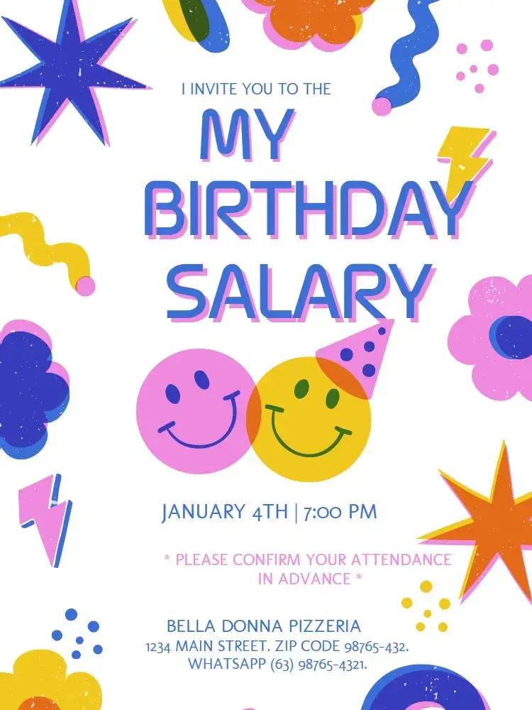 Colorful Young Virtual invitation