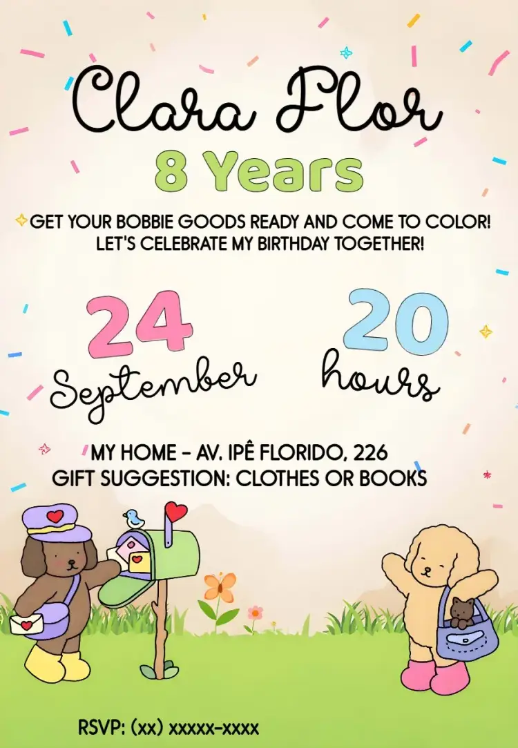 Bobbie Goods Garden invitation