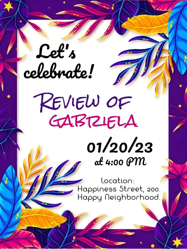 Invite Adult Gathering editable and customizable