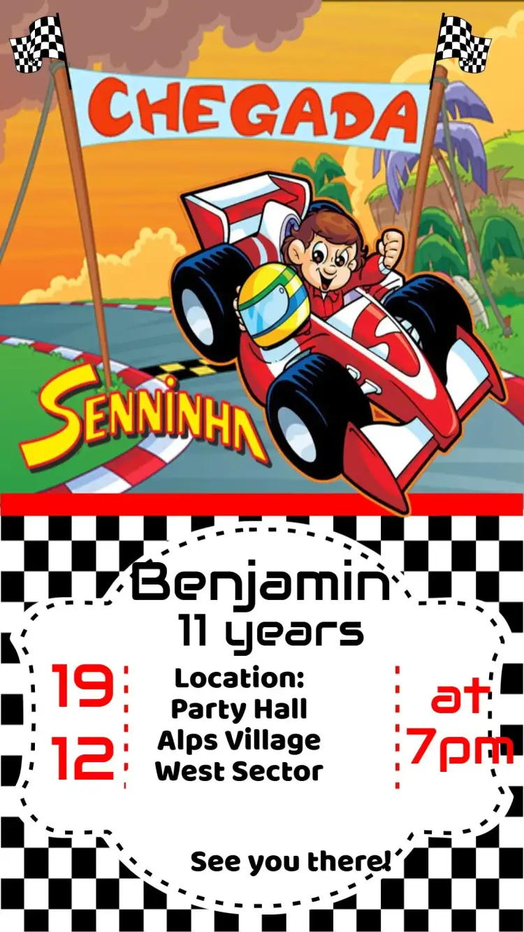 Senninha invitation