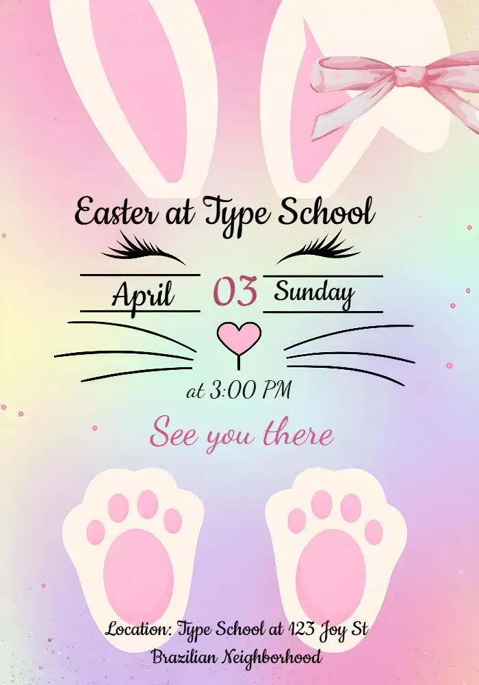 Invitation Páscoa Carrot – Commemorative Dates theme colorful, fun, childish, themed, cheerful