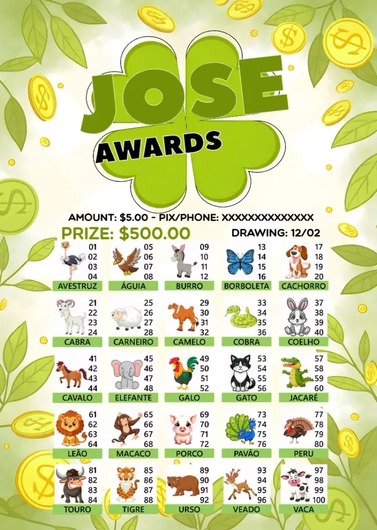 Raffle Of Animal Prizes Card invitation