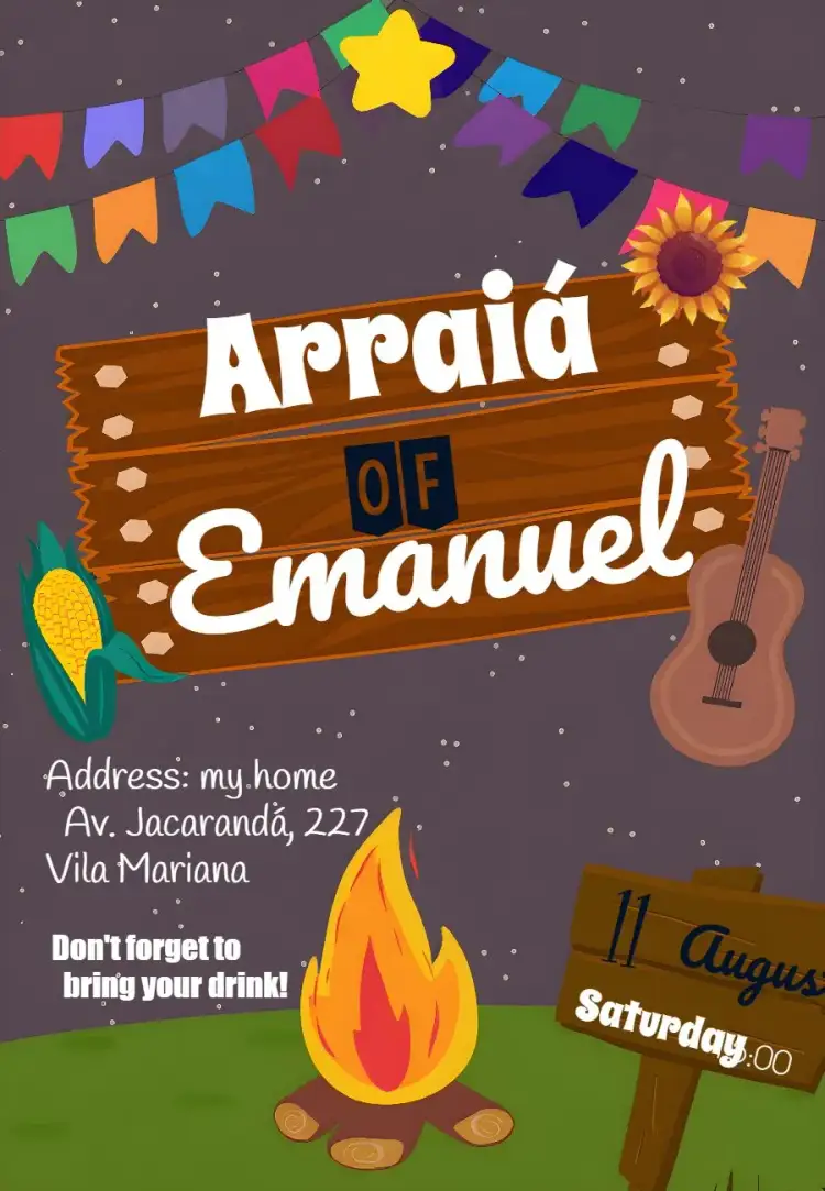 Invitation Colorful Country Fair – Kids' Birthday Party theme colorful, June-themed, fun, themed, festive