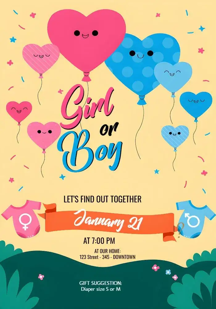White Gender Reveal Tea