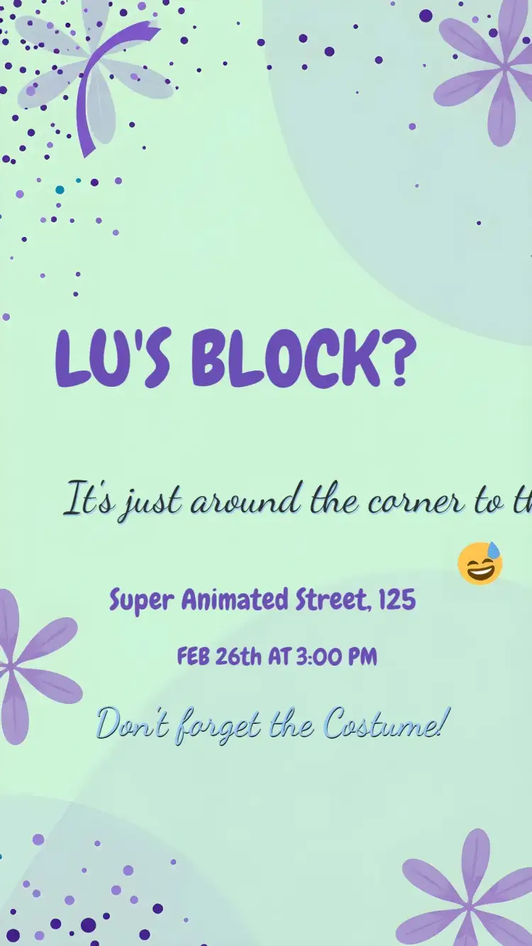 Invitation Carnival Emoji Block – Commemorative Dates theme carnival, colorful, fun-filled, modern, youthful