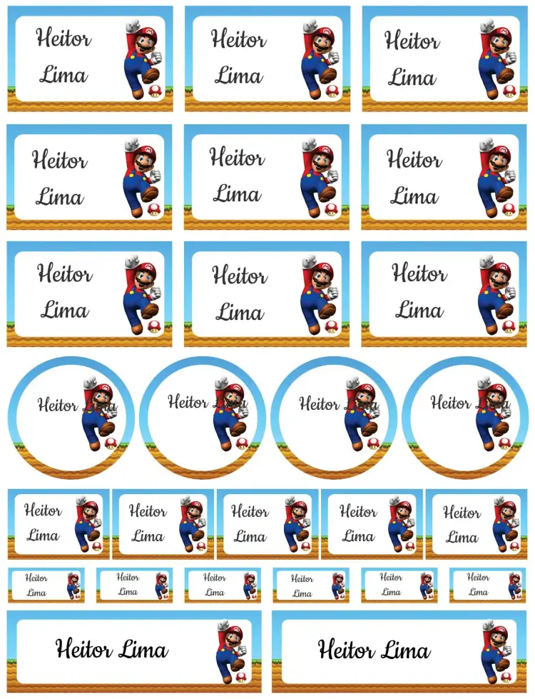 Super Mario Bros invitation