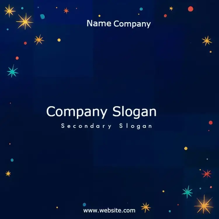 Abstract Name Business Post invitation