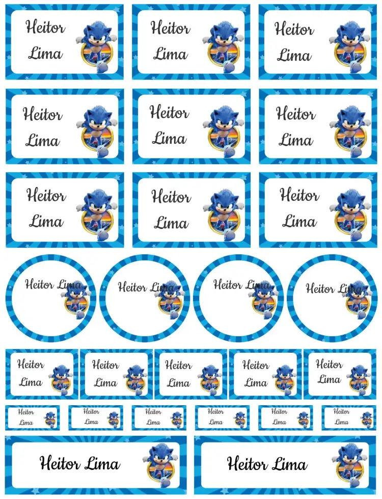 Invitation Sonic – Card theme colorful, fun, modern, childish, games, themed