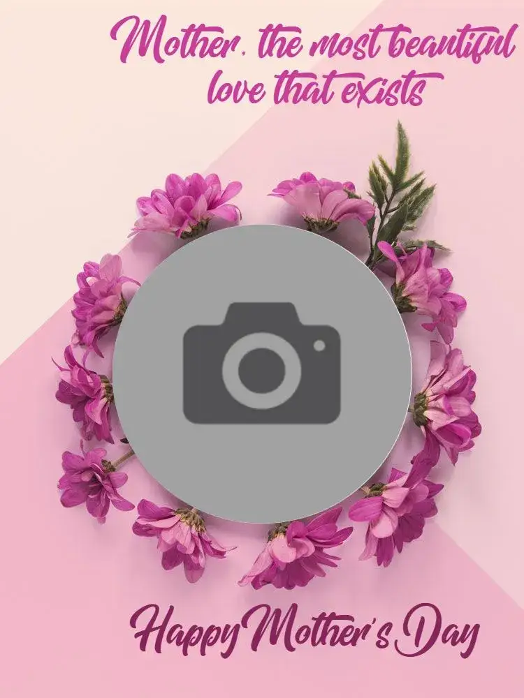 Invitation How to Make Creative Mother's Day Card Digital Photo – Card theme floral, modern, colorful, romantic, minimalist, vibrant