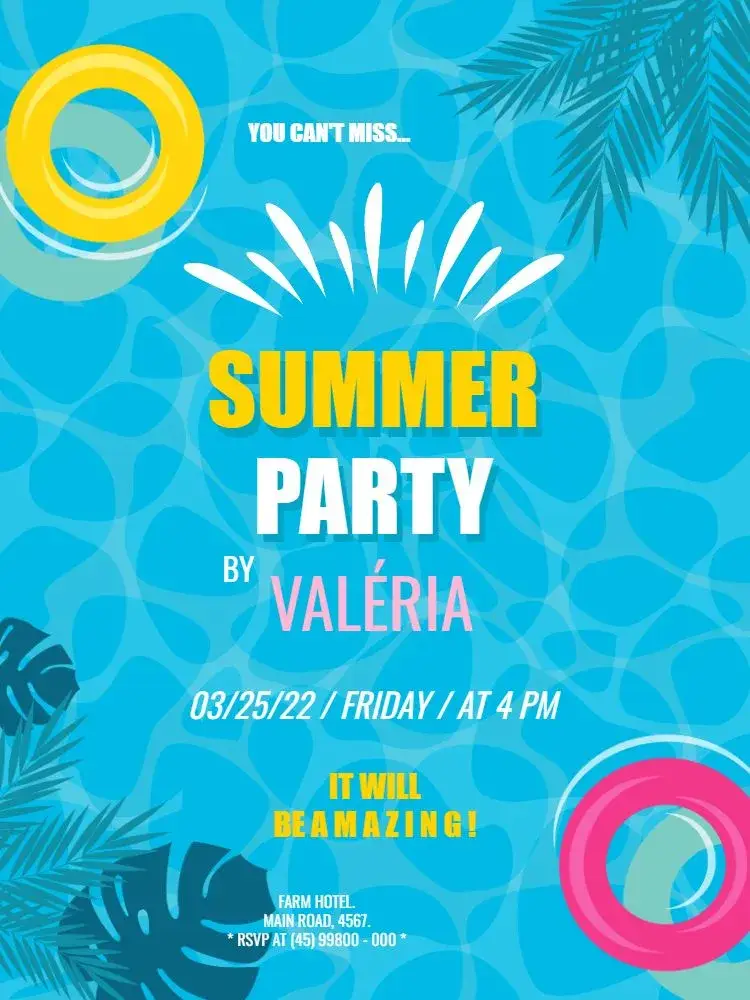 Summer Party invitation