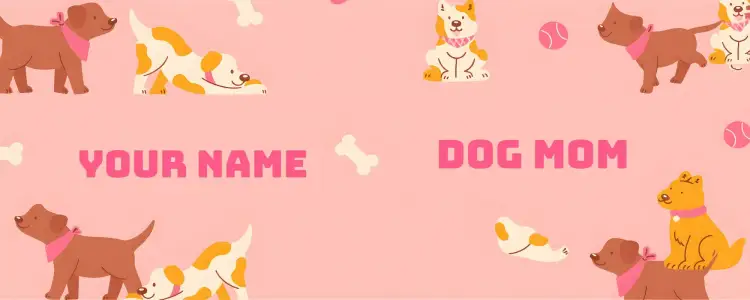Invitation Art Mug Dog Mom Pink – Most searched for theme pink, fun, dog illustrations, modern, colorful