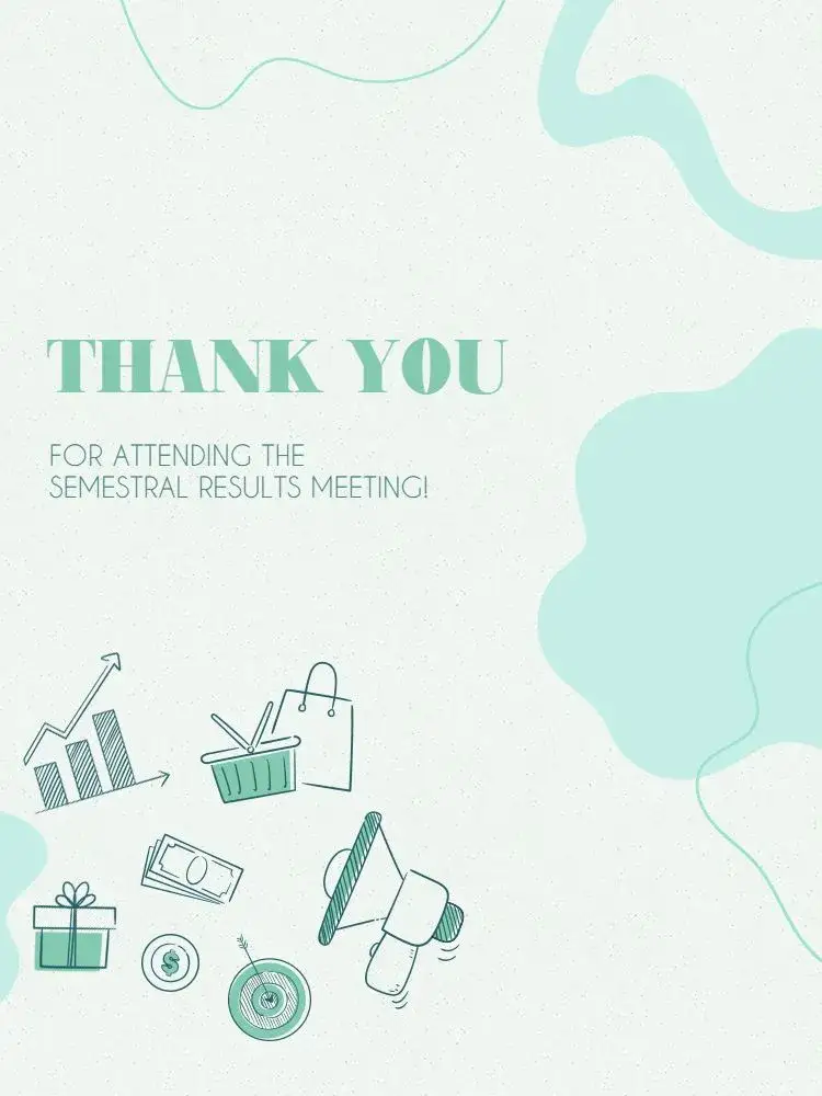 Invitation Modern Green Meeting Thank You Card – Card theme green, modern, minimalist, elegant, clean, professional
